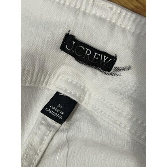 J.CREW Slim-wide Jean with Stacked Buttons Size 31 White NEW Modern Casual CH887 - Picture 8 of 14